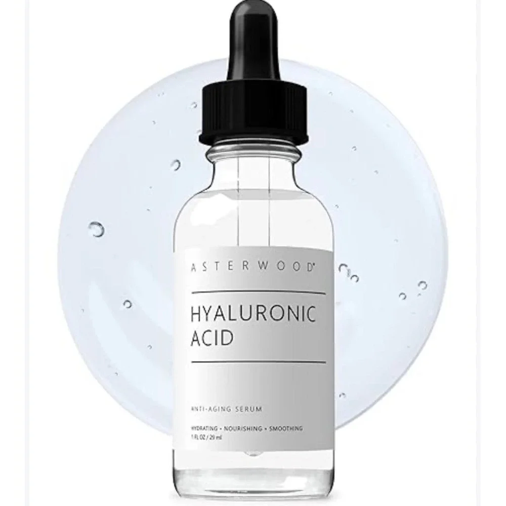 Asterwood Hyaluronic Acid Anti-Aging Serum 1oz Hydrating Smoothing Treatment